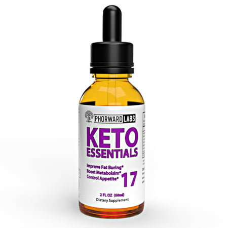 Phorward Labs Keto Essentials 17, Ketogenic Fat Burner Drops, Ketosis Weight Loss
