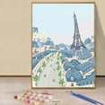 thumbnail image 2 of JYLMOOD 6pcs Paint by Numbers for Adults Kits, DIY Easy Painting by Numbers for Gift Home Wall Decoration 25x35cm???without Frame) - Colorful House, 2 of 10