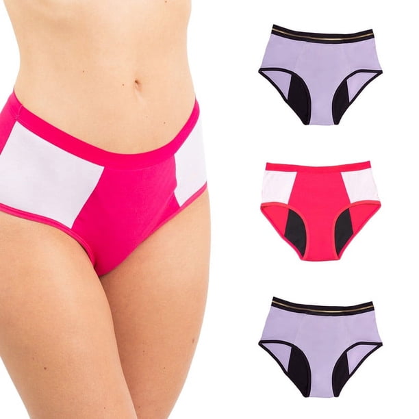 Bundle 2 Calzones Menstruales Culotte Luna + 1 Calzón Rosario 2XS Culotte