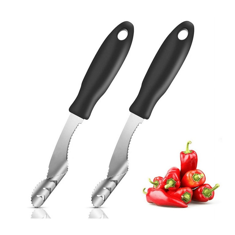 Tika Jalapeno Pepper Corer, Pepper Cutter Corer Slicer Tomato Fruit Kitchen Tools US
