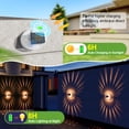 thumbnail image 4 of Solar Powered   Fence Lights 8 Pack , Auto/off Solar Outdoor Wall Lights Solar Deck Step Lights , Waterproof Fence Solar Light for Garden Patio Yard Decor, 4 of 9