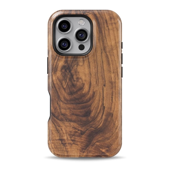 DesignSkinz Scratch-Resistant Hard Slim Case Compatible with iPhone 16 (Compatible with MagSafe) - Raw Wood Planks V11