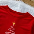 thumbnail image 4 of GRNSHTS Baby Boys Girls Matching Christmas Clothes Print Top T-Shirt and Red Plaid Pants Winter Outfits (Red&tree,3-4T), 4 of 14