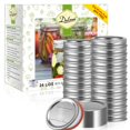 thumbnail image 1 of Tapas para conservas Dalzom, 48 unidades, boca ancha, para bolas, tarros Kerr, 1 of 6