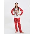 thumbnail image 5 of Family Matching Christmas Pajamas Santa Claus Long Sleeve Tops and Reindeer Pants Loungewear Set, 5 of 9