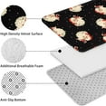thumbnail image 5 of Black Christmas Santa Pattern Bathroom Rugs Sets 3 Piece,Toilet Cover Set,Absorbent Non Slip Bathroom Mats Sets with U-Shaped Contour Rug Toilet Rug Set, 5 of 5