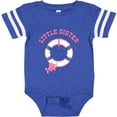 thumbnail image 3 of Inktastic Nautical Little Sister Girls Baby Bodysuit, 3 of 5
