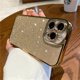 thumbnail image 3 of Luxury Plating Silicone Glitter Transparent Case For iPhone 15 14 11 12 13 Pro Max Mini XR X XS 6 7 8 Plus SE Shockproof Cover, 3 of 5