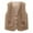 Brown, variant on Girls Vest Sleeveless Outerwear Vests Winter Vest Little Girl 11-12Years