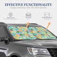 thumbnail image 4 of Kll Cute Pineapples Windshield Sun Shade 2-Piece Foldable Car Front Window Sunshade For Most Sedans Suv Truck - Auto Sun Blocker Visor Protector Blocks Max Uv Rays - Large, 4 of 7