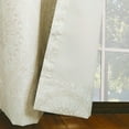 thumbnail image 4 of Mainstays Olan Textured Solid Blackout Grommet Curtain Panel Pair Window Treatment, Set of 2 Room Darkening Drapes for Bedroom, Ivory Print, 37" W x 84" L, 4 of 6