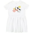 thumbnail image 3 of Inktastic Fun Farm Animals Cow, Pig, Chick Girls Toddler Dress, 3 of 5