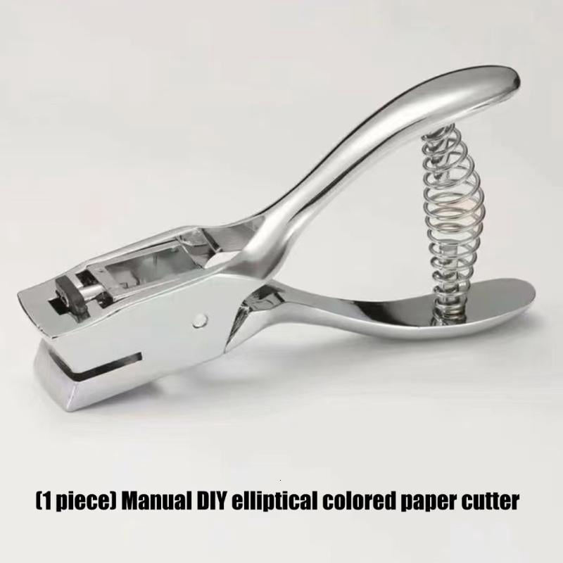 CEORPER Metal Oval Shaped Craft Hole Puncher Punch Tool For Smooth Accurate Cutting