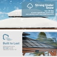 thumbnail image 5 of Modern Shade Rosewood 11'x13’ Hardtop Gazebo, Cedar Framed Rosewood Pavilion with Double Galvanized Steel Roof, Permanent Patio Gazebo for Outdoor Brown, 5 of 8