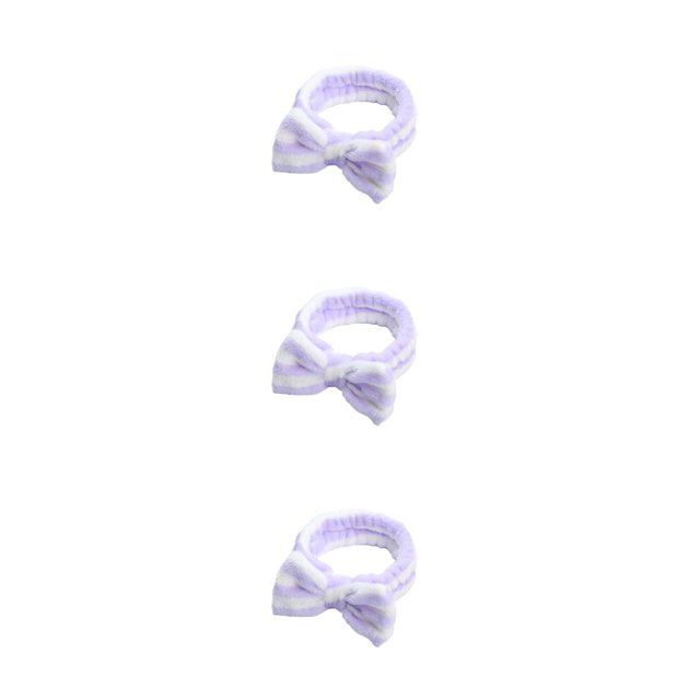 Jumpingount Diadema decorativa bonita, portátil, elegante, con lazo, maquillaje, de cara, diadema para mujer, adorno, regalo de cumpleaños, raya Type1 NO1