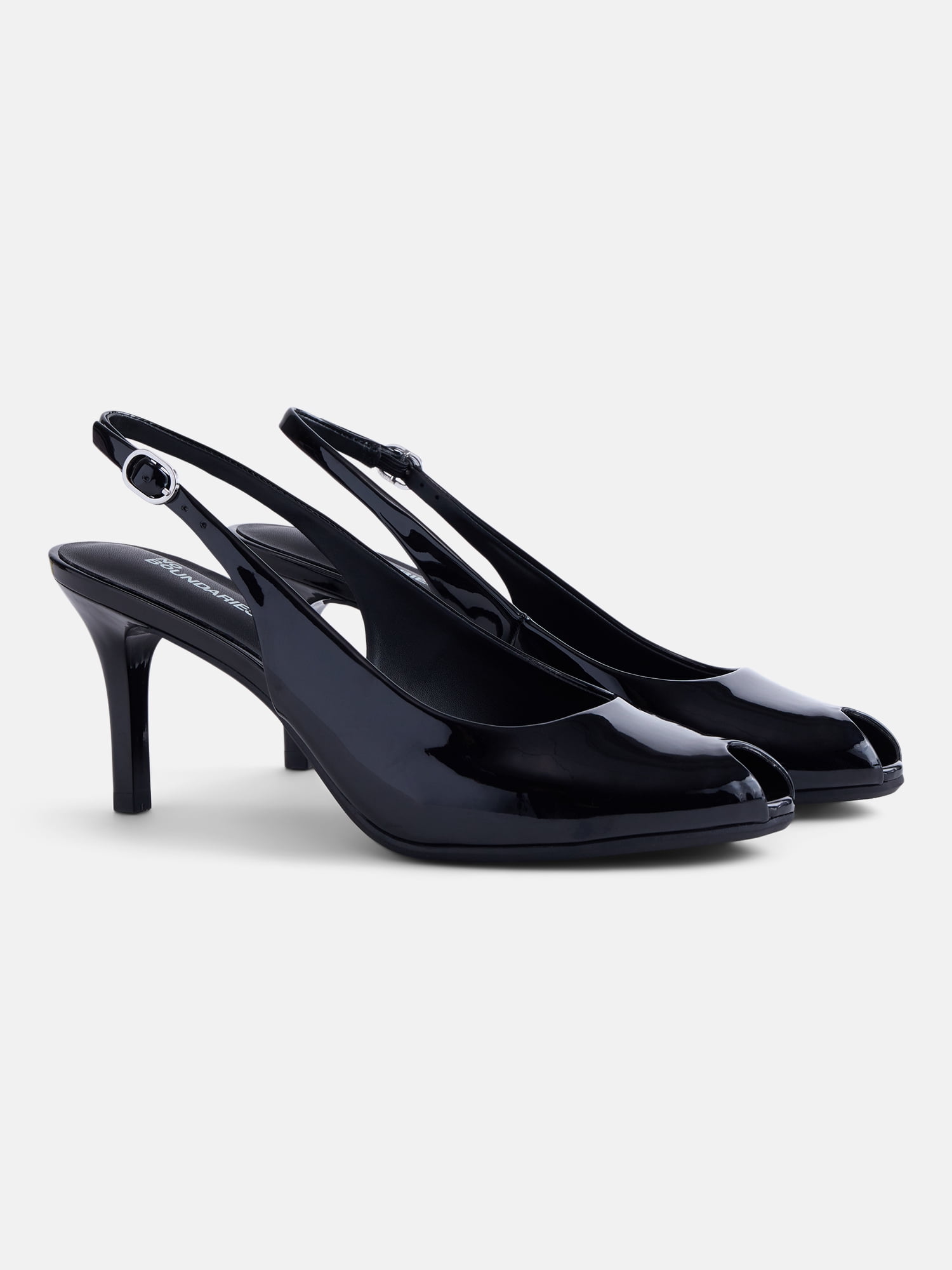 No Boundaries Women's Slingback Peep Toe Heels