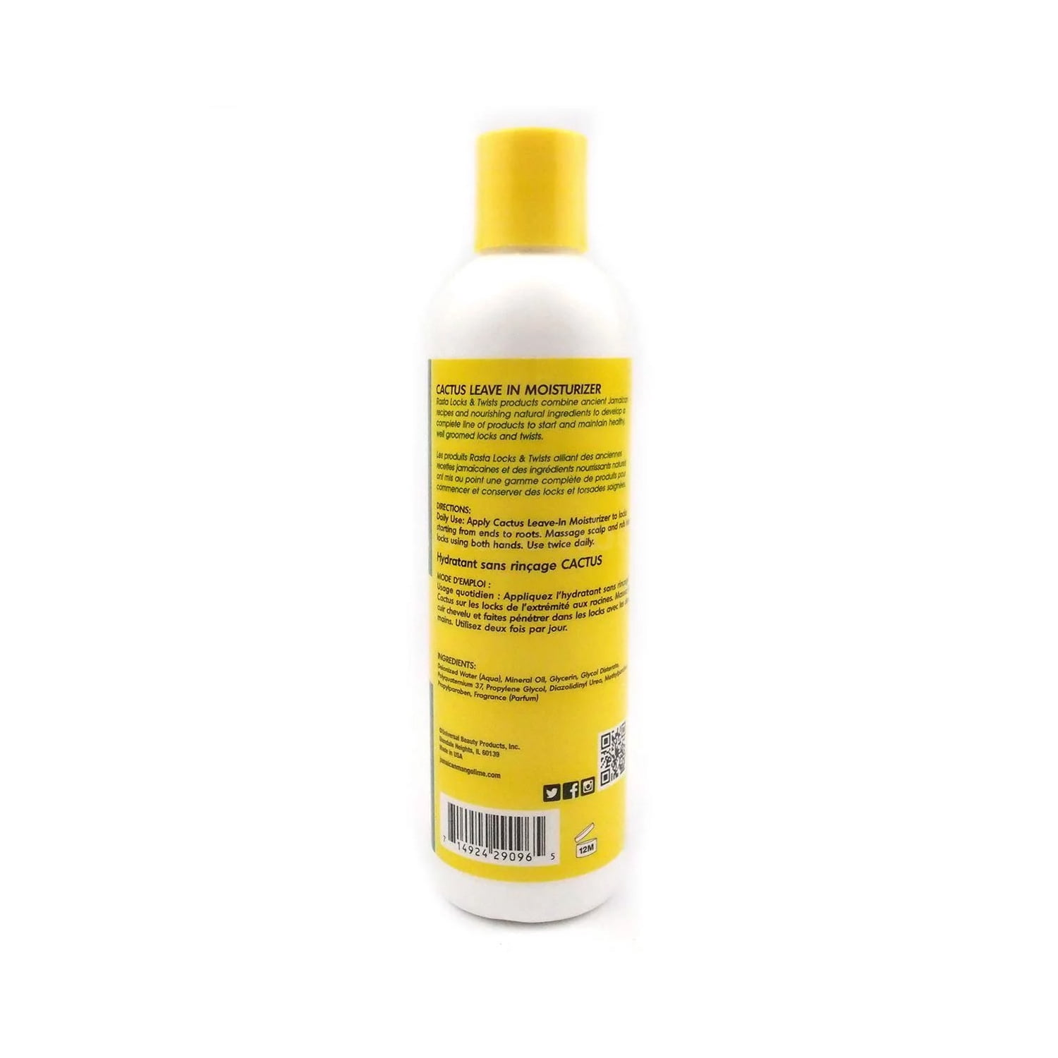 Jamaican Mango Lime "Cactus Leave In Moisturizer", 8 Oz.,Pack of 6