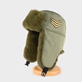 thumbnail image 7 of Jiibva Unisex Winter Trapper Hat, Thickened Winter Ushanka Hat, Mens Pilot Bomber Hat With Ear Flaps for Outdoor Skiing Skating, 7 of 7