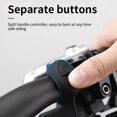 thumbnail image 5 of 1 bocina eléctrica para bicicleta, 120 Db, bocina para bicicleta, 4 modos de sonido con batería recargable, accesorios impermeables para bicicleta, compatible con Ki - rojo Kuyhfg Sin marca, 5 of 5