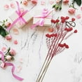 thumbnail image 5 of Valentine's Day Gifts Valentines Day Decorations 1 Pack Pink Heart Shaped Berry Picks with Red Berries for Valentines Day Wedding Candlelight Dinner Anniversary, 5 of 5
