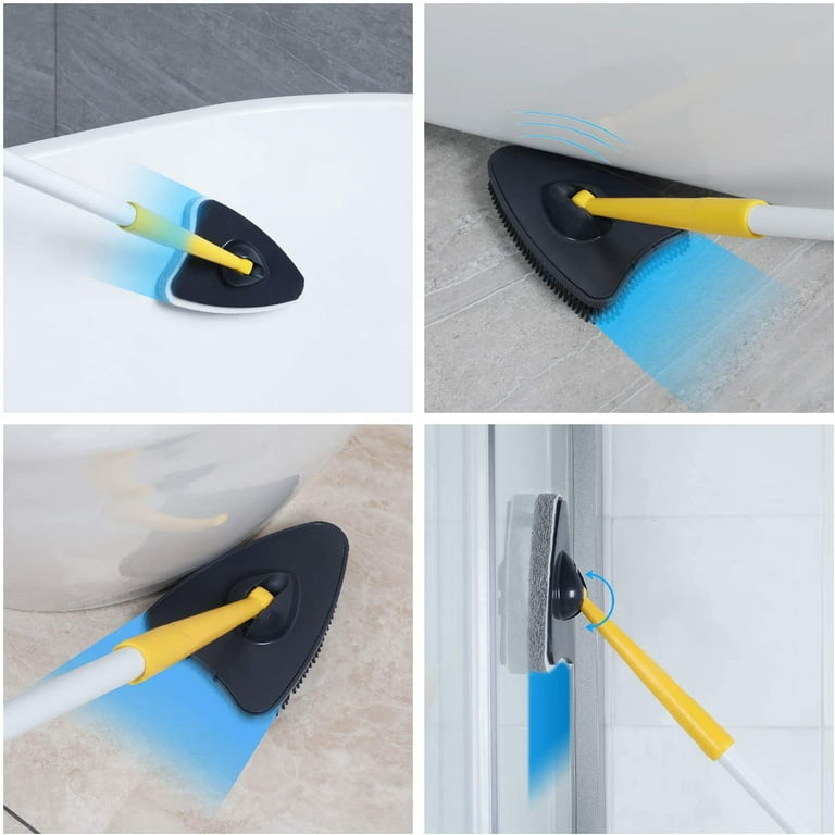 JEHONN Shower Scrubber Refill, 2 Pcs Tub and Tile Cleaning Brush Head  (Orange) 