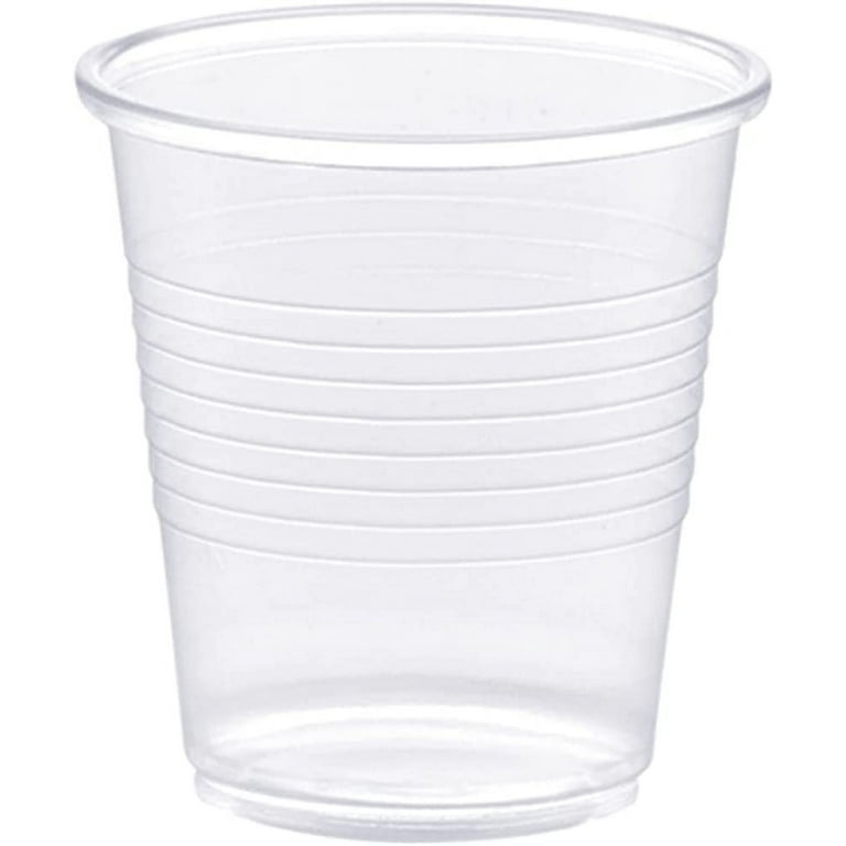 Clear Plastic Cups - Pack of 200 Bulk, 3 oz Disposable Drink Cups, Sma –