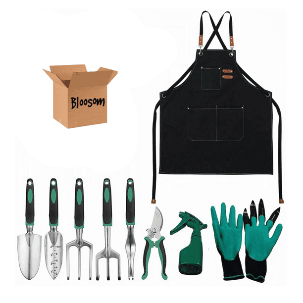 Juego De Herramientas De Jardín Bloosom Kit Manual Jardinería 11pzs Verde