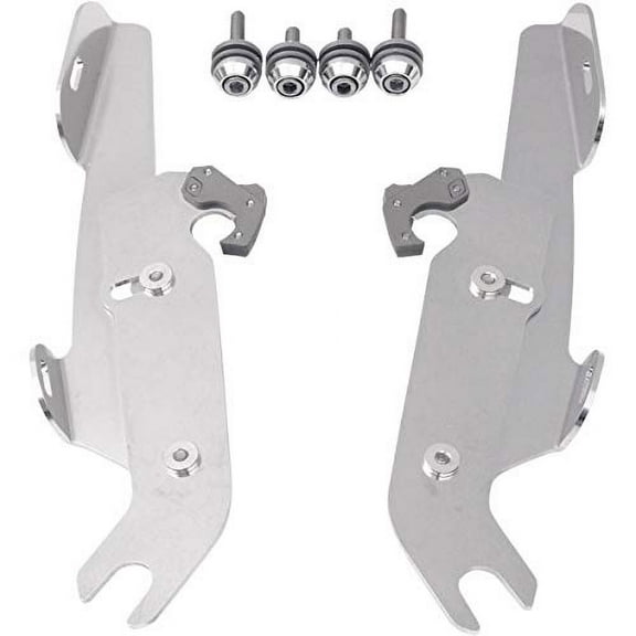 Memphis Shades Fats/Slims/Batwing Fairing Polished Trigger Lock Mount Kit w