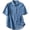 Light Blue, variant on tarylea Jean Button Down Shirts for Women with Pocket Short Sleeve Loose Fitted Business Casual Summer Tops