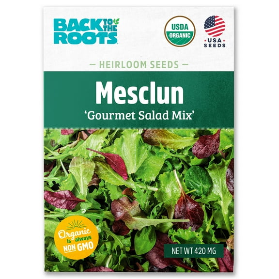 Back to the Roots Organic Mesclun 'Mesclun Mix', 1 Seed packet