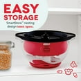 thumbnail image 4 of Dash DSSP100GBRD04 SmartStore Stirring Popcorn Maker, Red, 3 Qt. - Quantity 1, 4 of 6