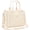 L-Solid Beige, variant on Fammart Large Canvas Tote Bag for Women with Zipper & Compartments, Crossbody Laptop Bags for Work College Travel