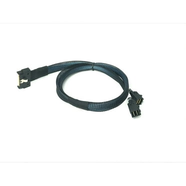 ‌MCIO x8 74 Pin ( NVMe) to 2 X Mini SAS SFF-8643 Cable - 50 CM
