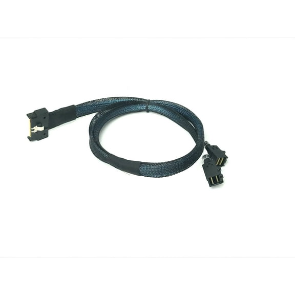 ‌MCIO x8 74 Pin ( NVMe) to 2 X Mini SAS SFF-8643 Cable - 50 CM