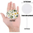 thumbnail image 2 of FMSHPON Oil Painting Style Spring Flower White Daisy Set of 6 Car Coaster for Drinks, Absorbent Ceramic Stone Coasters Cup Mat with Cork Base for Home Kitchen Room Coffee Table Bar Decor, 2 of 5