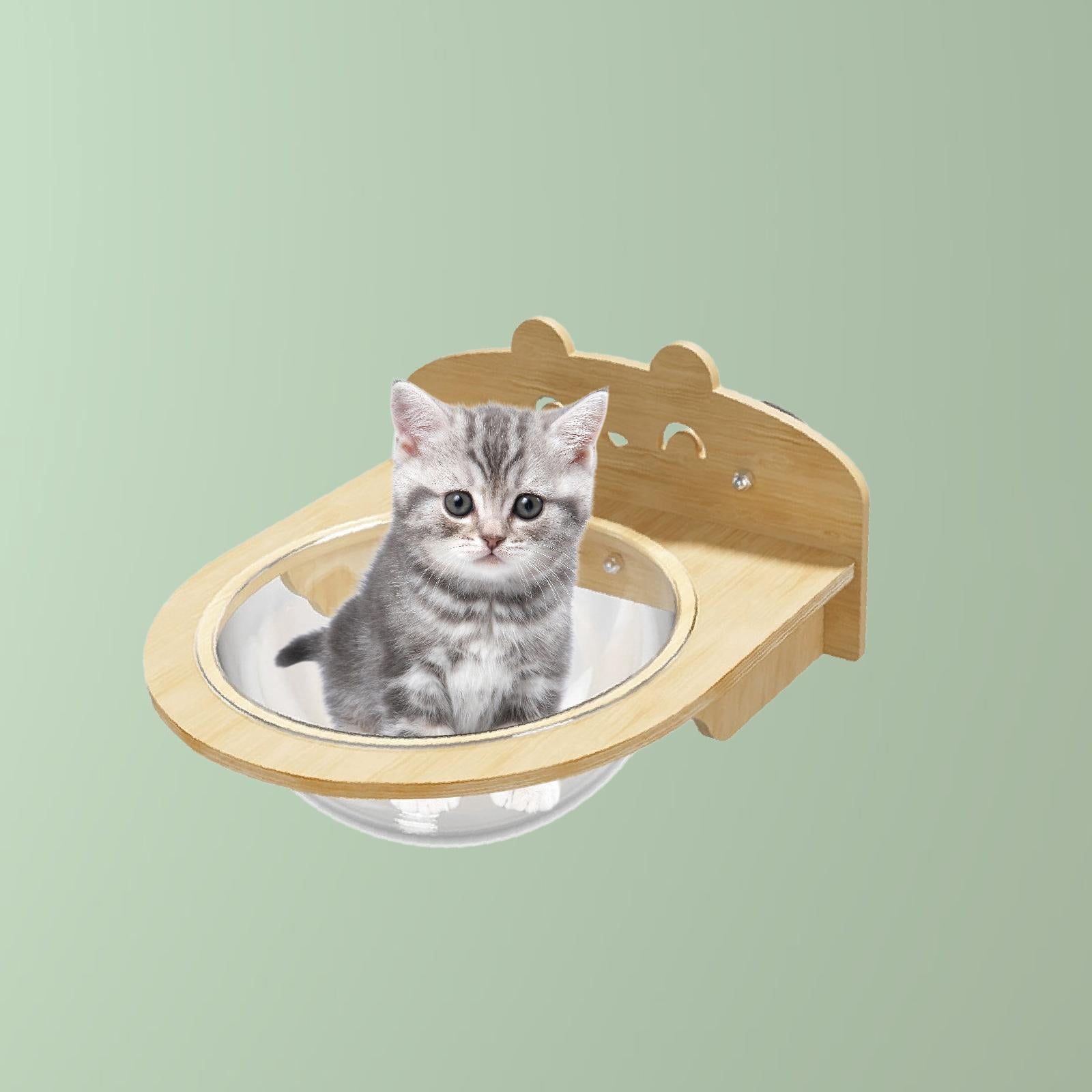 Vaveren Cat Window Perch Cordless with Suction Cups for Playing Overlooking Sleeping
