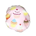 thumbnail image 2 of YFYANG Women's Double Waterproof Shower Cap, Cupcake Pattern Reusable Hair Cap for All Hair Styles and Head Sizes, 2 of 9