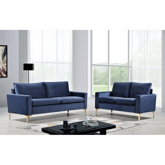 Buchholz 2 Piece Velvet Living Room Set