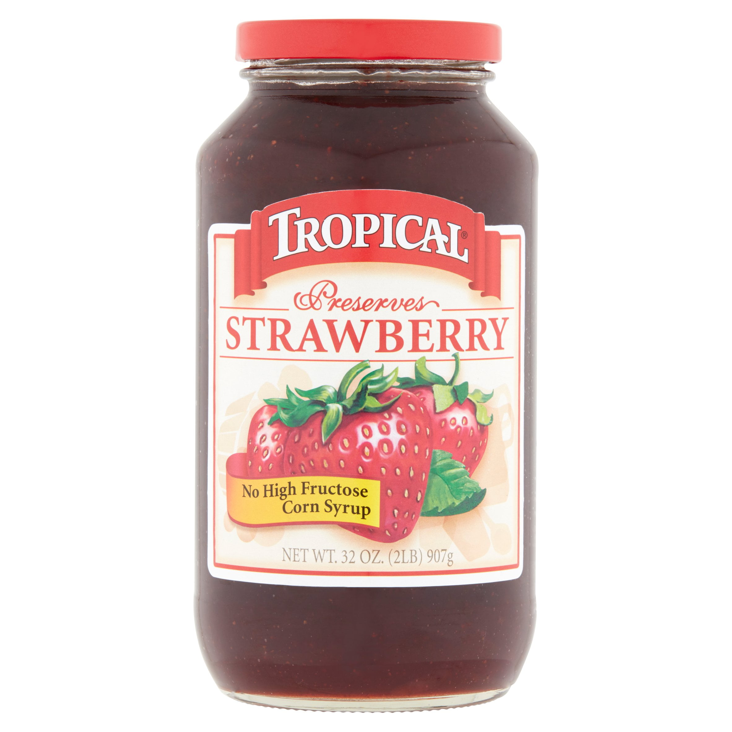 Tropical Strawberry Preserves, 32 oz