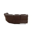 thumbnail image 4 of Pemberly Row Power Reclining Sectional with Faux Leather in Brown, 4 of 8