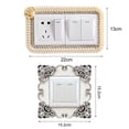 thumbnail image 5 of Dserhfy Switch Sticker European Style Punch Free Plastic Wall-mounted Outlet Cover Wall Decal for Home, 5 of 8