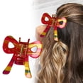 thumbnail image 4 of 1 paquete de pinzas grandes para el cabello de 8,5 cm para mujeres y niñas, para cabello grueso, pinzas grandes y coloridas, pinzas dobles para coleta, 4 of 6