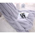 thumbnail image 4 of Fur Throw Blanket Super Soft Fluffy Throws Premium Sherpa Backing Blanket Decorative for Bed, Sofa, 4 of 4