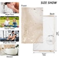 thumbnail image 2 of Coolnut 16x28 Inch Face Hand Towel Set Fluid Beige Marble Canvas Cotton Washcloths, Quick-Dry Highly Absorbent Bath Towels 2 Pcs for Bathroom Ktichen Travel SPA Gym, 2 of 6