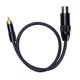 thumbnail image 5 of Cable XLR Hembra A Conector Fono De 3 Pines, Cable Estéreo XLR Hembra A Fono Flexible Que Reduce La Pérdida De Señal Conector Chapado En Oro Para Micrófono Mezclador, 5 of 7