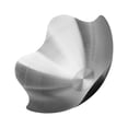 thumbnail image 4 of 1pc Creative Snack Fruit Plate Food Serving Plate Home Decoration (Silver), 4 of 8