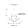 thumbnail image 4 of Capital Lighting 415291BZ-338 Dixon 9 Light 28" Wide Chandelier - Bronze, 4 of 7