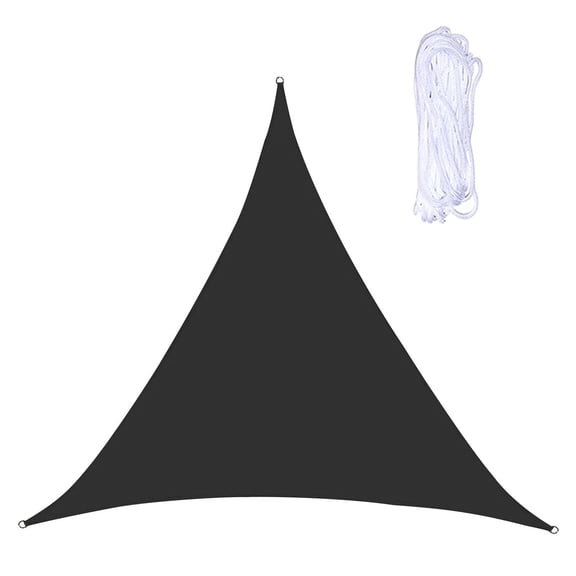 Triangle Sun Shade Sail, 8'x8'x8', Sand UV Block Sunshade Cloth, for Backyard Yard Deck Patio Garden Outdoor Activities and Facility