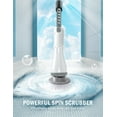 thumbnail image 7 of Homitt Electric Spin Scrubber Mother's Day, 350RPM, Cordless Scrubber with Adjustable Extension Arm, 3 Replaceable Cleaning Scrubber Brush Heads - White, 7 of 7