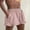Pink, variant on Rezuofi Womens Linen Shorts Summer Casual High Wasited Ruffle Wide Leg Drawstring Beach Loose Shorts